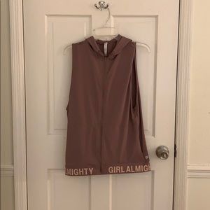 Fabletics Girl Almighty Zipper Muscle Tee